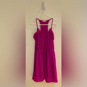 Fuchsia t-back dress